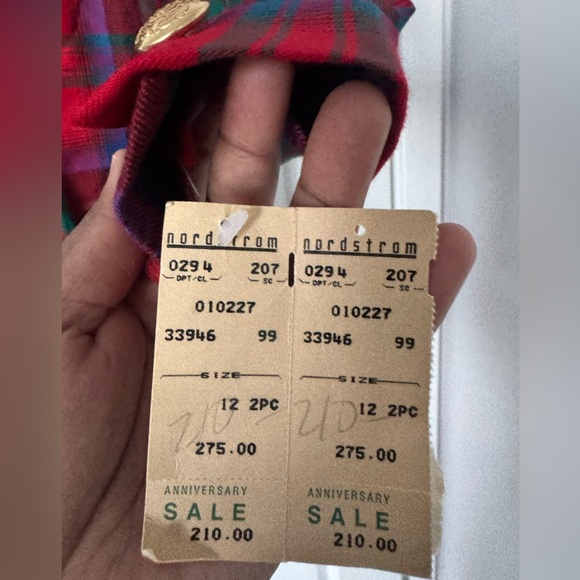 nwt vintage multi color plaid suit jacket blazer - Picture 8 of 8